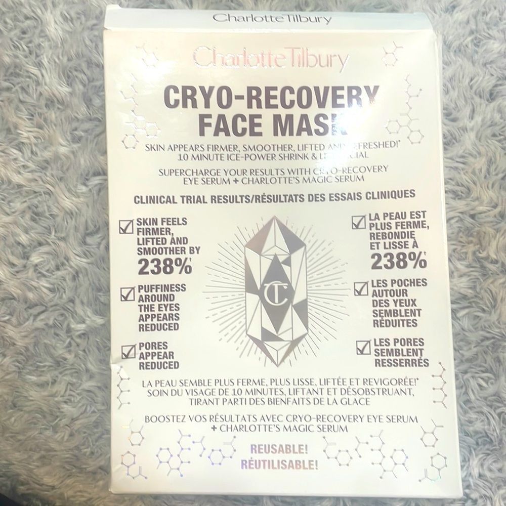 BNIB charlotte tilbury cryo-recovery face mask